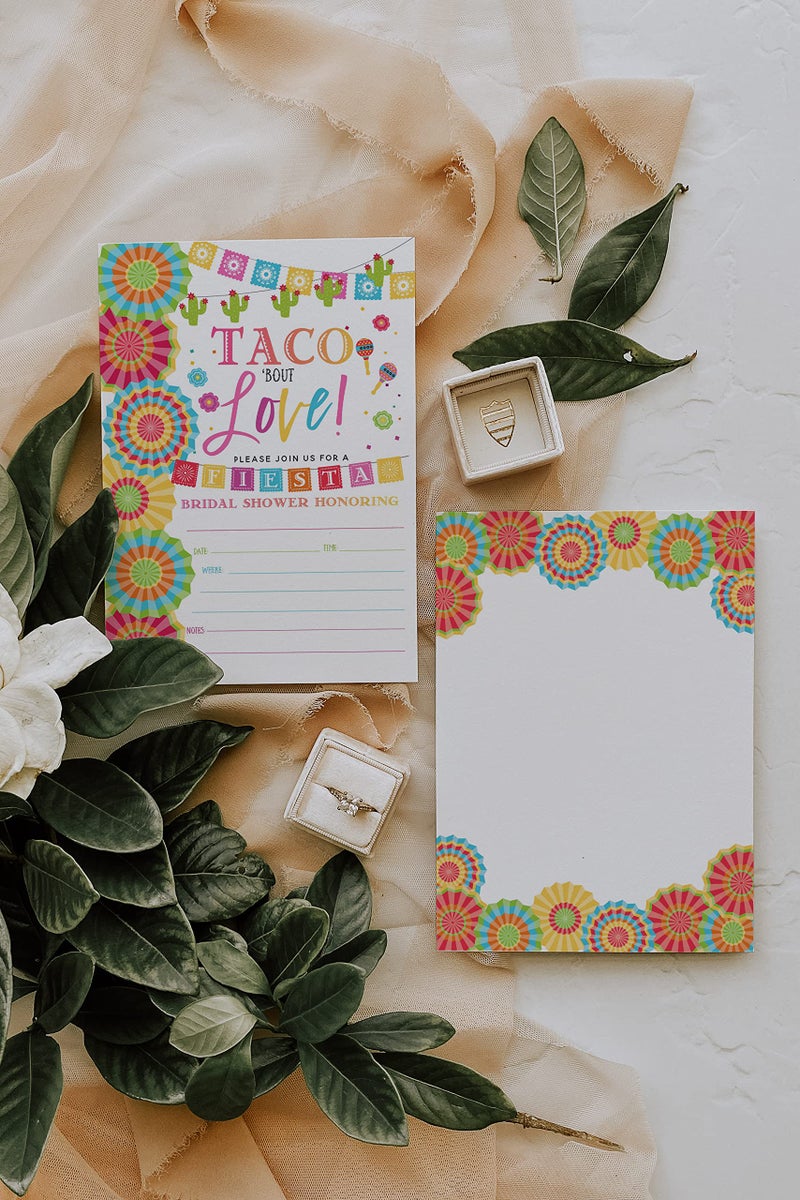 Your Main Event Prints Fiesta Bridal Shower Invitations - Taco Bout Love - 20 Invitations - No Envelopes Included - Image 4